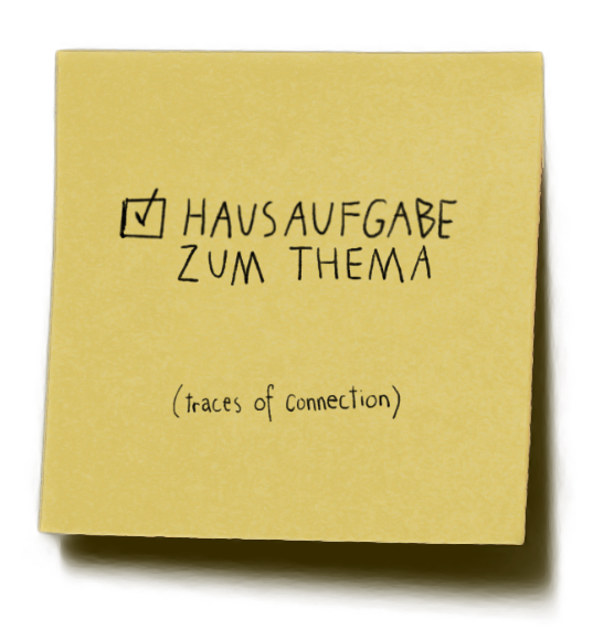 Sticky note with text